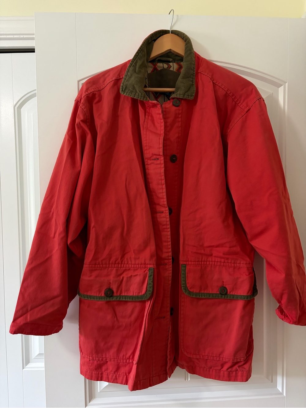 Vintage Woolrich Women’s Chore/Barn Jacket Tomato Red Size Medium